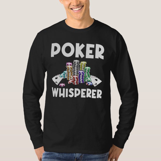 Cooler Poker Kunst für Männer Spielkasino T-Shirt (Vorderseite)