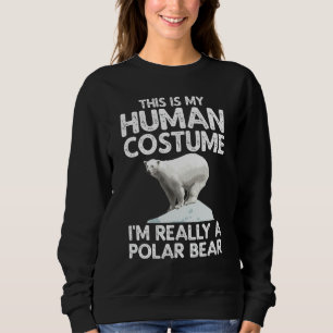 Cooler Polar-Bär für Männer Frauen Hummer Tier Sweatshirt