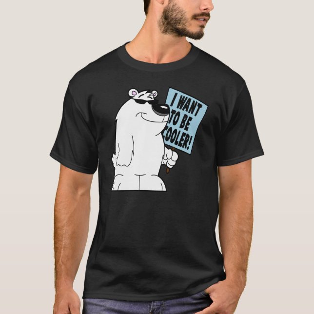 Cooler polarer Bär T-Shirt (Vorderseite)