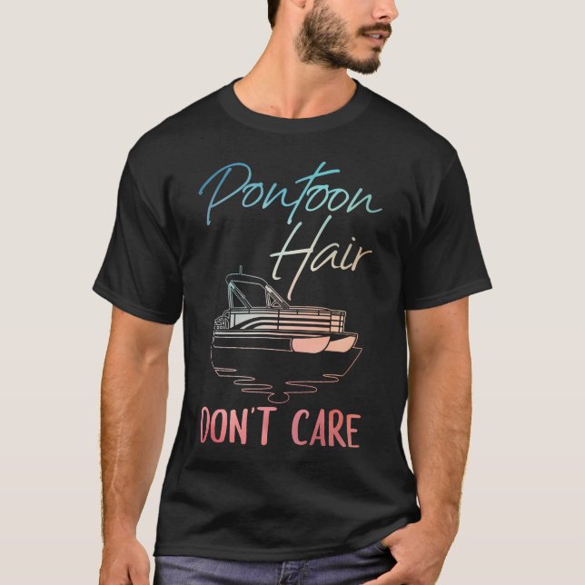 Cooler Pontoonboot Pontoonboot-Kapitän T-Shirt (Vorderseite)