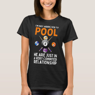 Cooler Pool Art für Damen Boys Billiard 8 Ball P T-Shirt