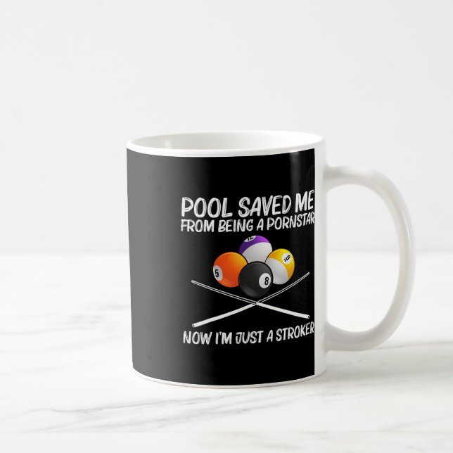 Cooler Pool Billard für Männer Frauen 8 Ball Pool  Kaffeetasse (Rechts)