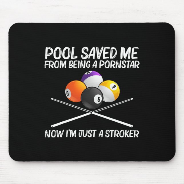 Cooler Pool Billard für Männer Frauen 8 Ball Pool  Mousepad (Vorne)