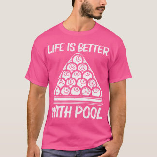 Cooler Pool Player Billiard Liebhaber T-Shirt