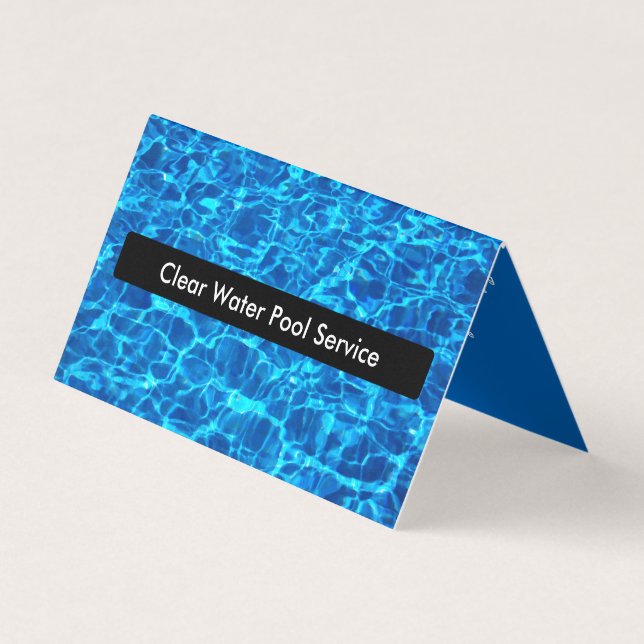 Cooler Pool-Service Visitenkarten (Vorderseite)