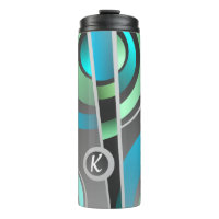 Cooler Pop Art Abstrakt Geometrie mit Monogramm