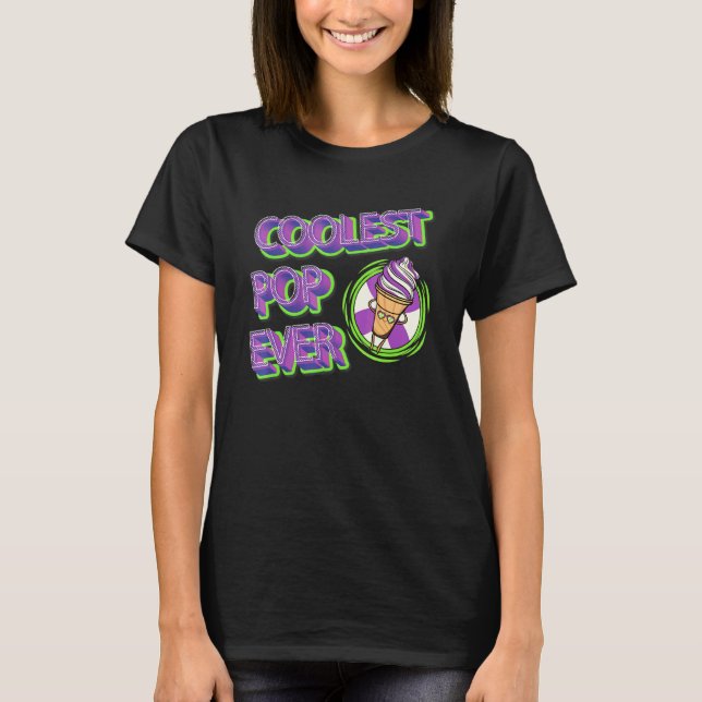 Cooler Pop je Eiskrem T-Shirt (Vorderseite)