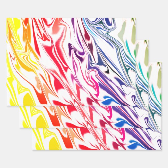 Cooler Pop mit leuchtendem Marmor Geschenkpapier Set (Set)
