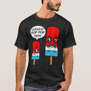 Cooler Pop Pop je Großvater Popsicle T-Shirt
