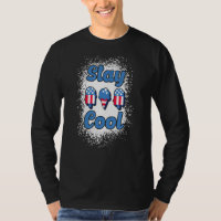 Cooler Pop Rot und Blau gebleicht Popsicl bleibe