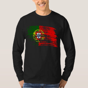 Cooler portugiesischer Flaggenentwurf T-Shirt