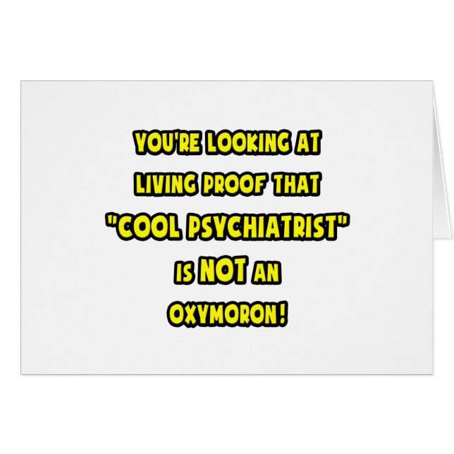 Cooler Psychiater ist kein Oxymoron (Vorderseite (Horizontal))