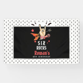 Cooler Punk-Rockstar-Birthday für jedes Alter Banner