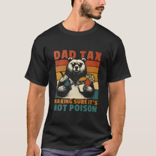 Cooler Raccoon Vater Tax Retro Sunset T-Shirt