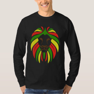 Cooler Rasta-Löwenkopf Bunt für Reggae-Fan T-Shirt