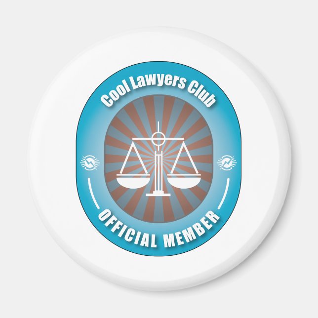 Cooler Rechtsanwaltsklub Magnet (Vorne)