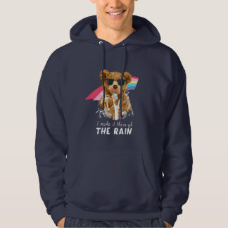 Cooler Regenbogenbär Ich mache es durch den Regen  Hoodie