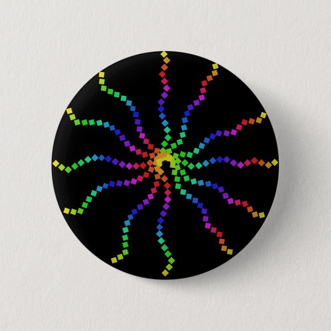 Cooler Regenbogenknopf Button (Vorderseite)