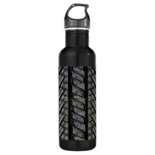 Cooler Reifen Gummi Auto Textur Dekor Edelstahlflasche