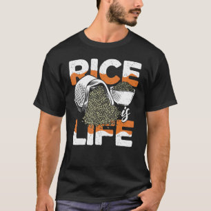 Cooler Reis ist Leben Männer Frauen asiatische Phi T-Shirt