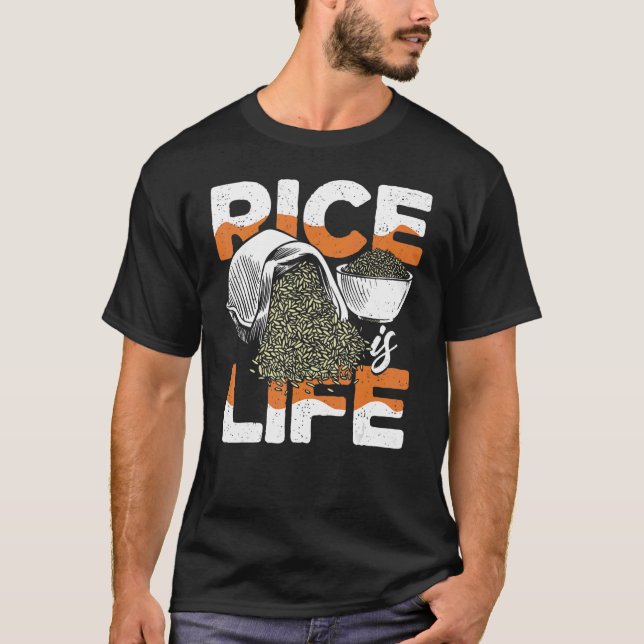 Cooler Reis ist Leben Männer Frauen asiatische Phi T-Shirt (Vorderseite)