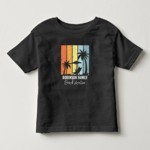 Cooler Retro Beach Urlaub individuell Kleinkind T-shirt