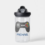 Cooler Retro-Videospielcontroller Personalisiert Trinkflasche<br><div class="desc">Spaß personalisiertes Cooles Retro Video Game Controller Design.</div>