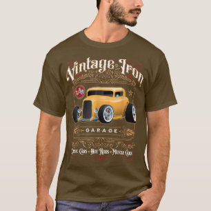 Cooler Retro Vintager Eisen Dreißiger-Stil T-Shirt