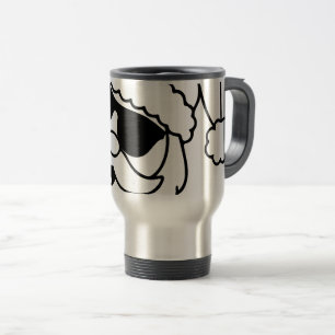 Cooler Retro-Weihnachtsmann-Auflaufplatte Reisebecher