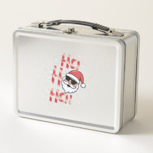 Cooler Retro-Weihnachtsmann-Lutscher-Weihnachts-Pu Metall Brotdose