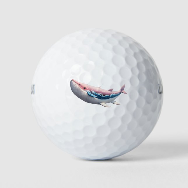 Cooler Riesenwal Golfball (Vorderseite)