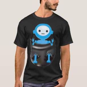 Cooler Roboter im Pocket Boys Technologie-Zeitalte T-Shirt