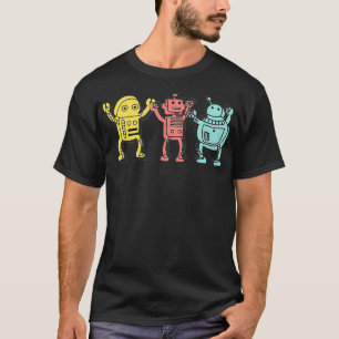 Cooler Roboter-Roboter-Student T-Shirt