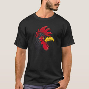 Cooler Rooster Head Face Animal Bird Wildlife for  T-Shirt