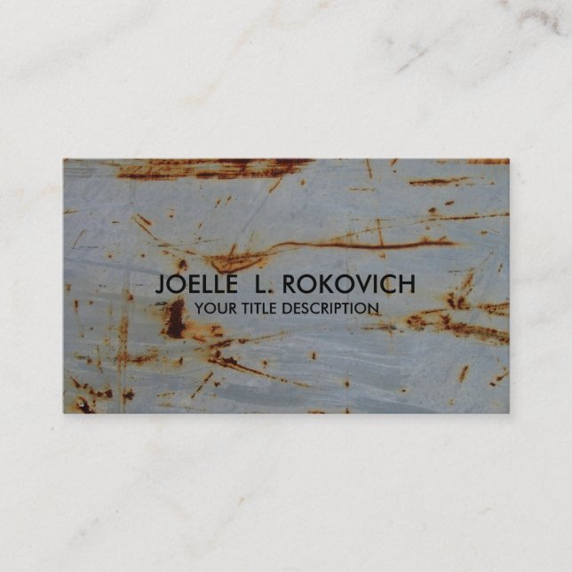 Cooler rostiger Grunge-generische Visitenkarte (Vorderseite)