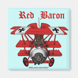 Cooler roter Baron-Flugzeug-Magnetentwurf Magnet