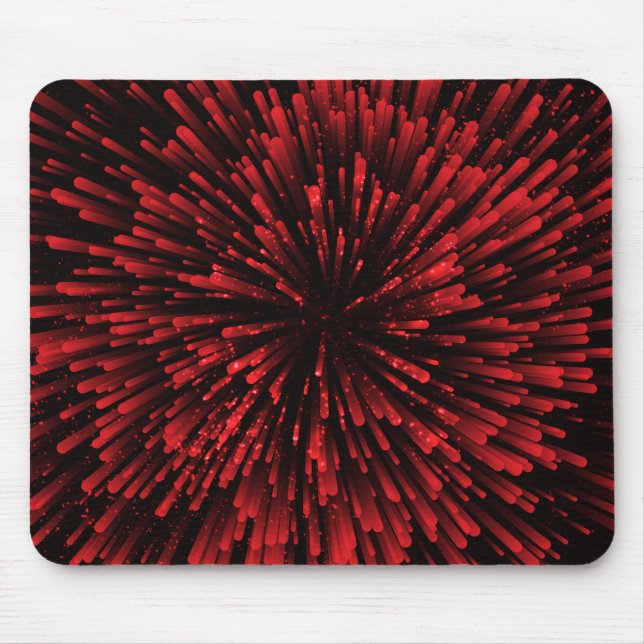Cooler roter Explosions-Entwurf Mousepad (Vorne)