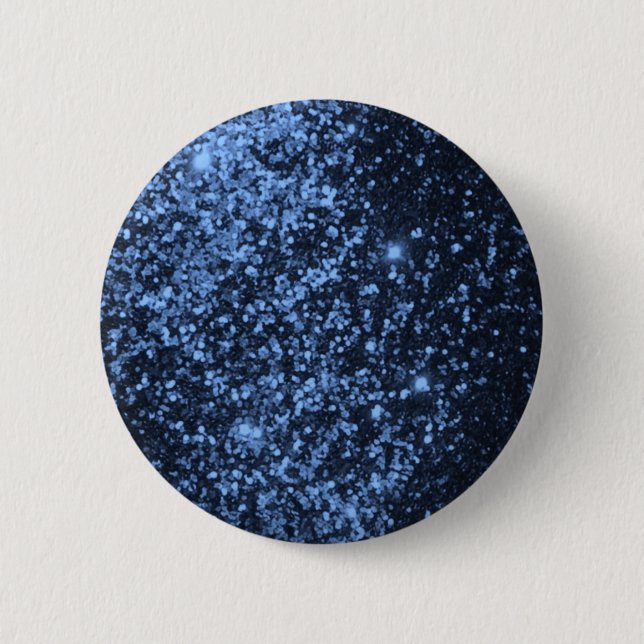 COOLER ROYBLAU SCHWARZ GLITZER HINTERGRUND BUTTON (Vorderseite)