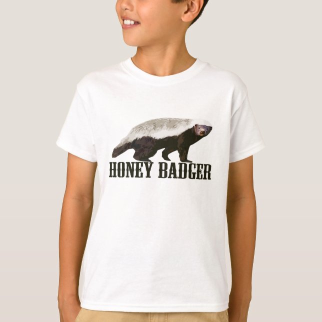 Cooler rustikaler Honig-Dachs T-Shirt (Vorderseite)