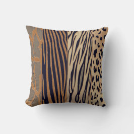 Cooler rustikaler Zebrastreifen Kissen