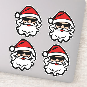 Cooler Santa Santa Santa Santa Aufkleber