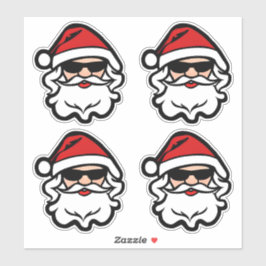 Cooler Santa Santa Santa Santa Aufkleber