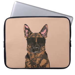 Cooler Schäferhund für Schäferhund-Liebhaber Laptopschutzhülle