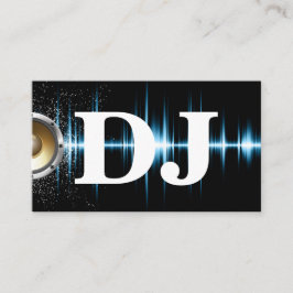 Cooler Schallwelle-Diskjockey DJ Visitenkarte