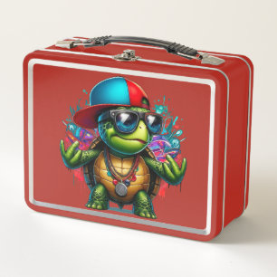 cooler Schildkrötenhühner Metall Brotdose
