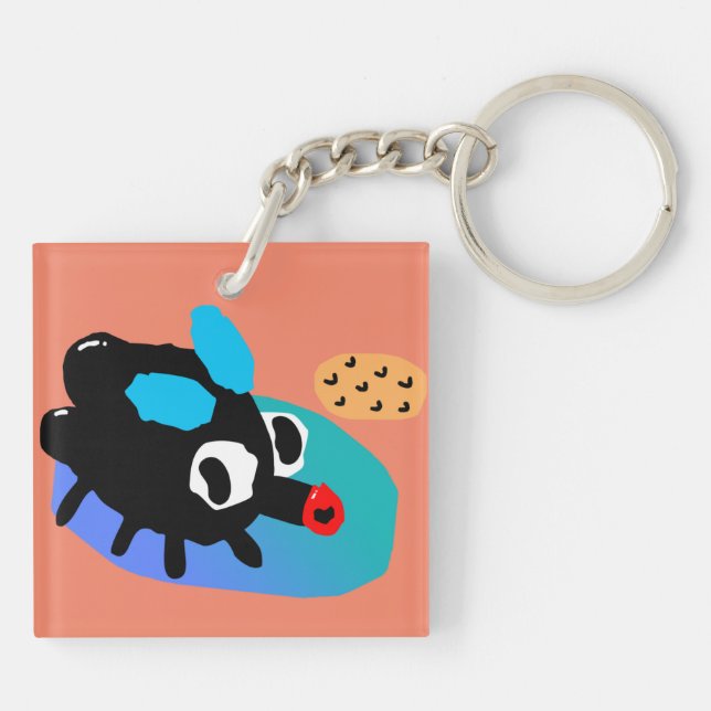 Cooler Schlüsselanhänger "Shoo" (Rückseite)