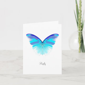 Cooler Schmetterling - Antwort-Karte Einladung