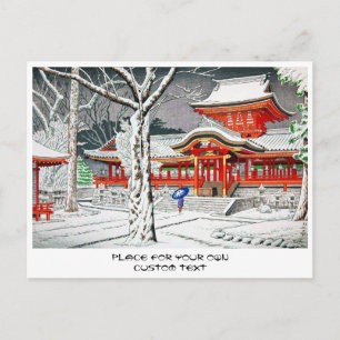 Cooler Schnee in Iwashimizu hachiman-Schrei-Kyoto Postkarte