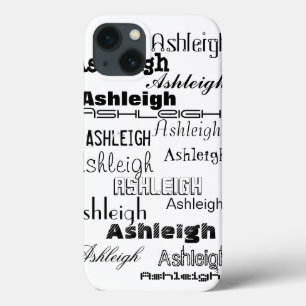 Cooler Schriftart Ihr Name personalisiert iPhone 13 Hülle