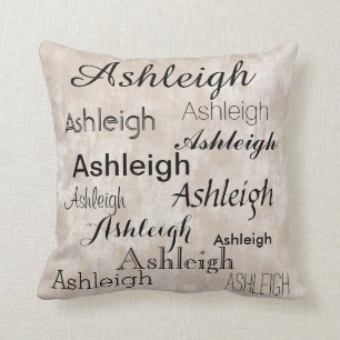 Cooler Schriftart Ihr Name personalisiert Kissen